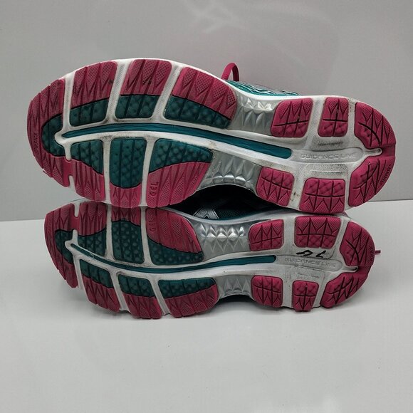 ASICS GEL NIMBUS 18 T650N Women's Size 9 Pink Green Running Athletic Shoes - Picture 6 of 7